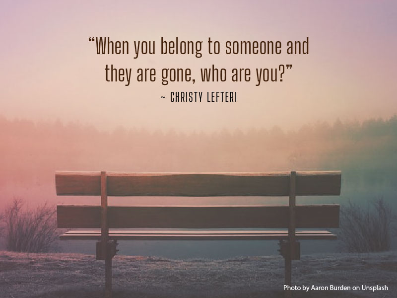 Quote by Christy Lefteri about being left alone